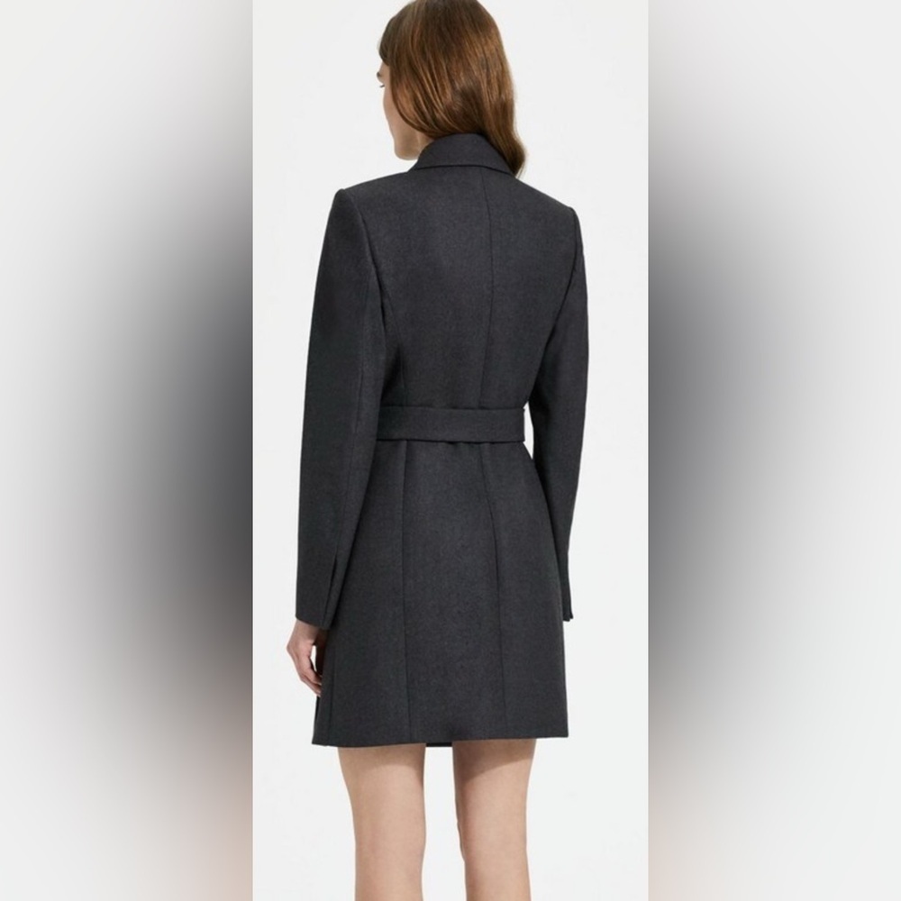 Theory Charcoal Gray Coat - Picture 10 of 10